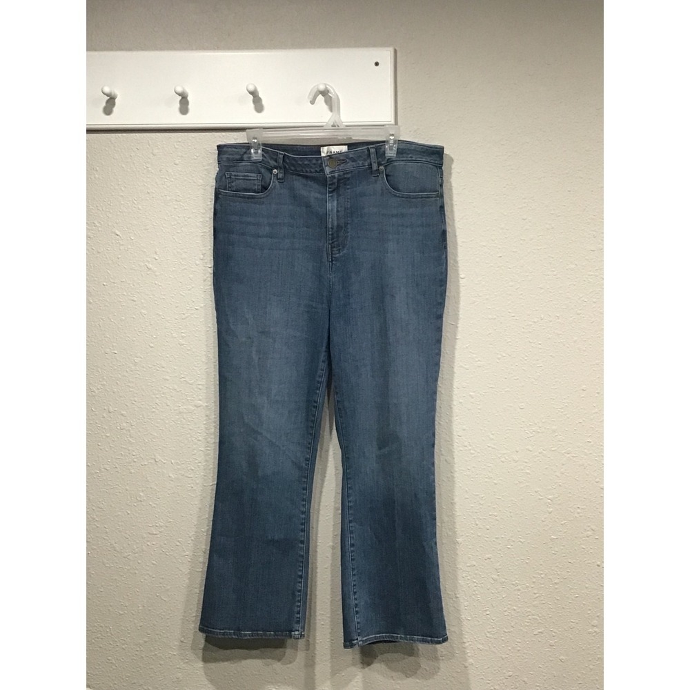 FRAME Le Crop Mini Boot Jeans‎ Size 32 High Rise Cropped Bootcut Clean Girl Chic